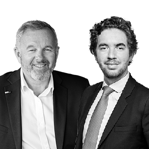 Bruno Ducastel, Directeur du développement des réseaux de distribution d’Amundi Actifs Réels, et Paul-Édouard Falck, Responsable des partenariats de NextStage AM
