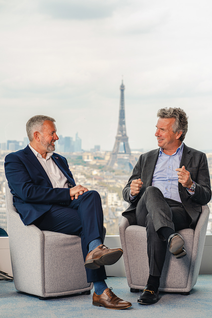 Stanislas Cuny, Directeur Général délégué d’Amundi Private Equity Funds, et Bruno Ducastel, Directeur développement des Relations distributeurs d’Amundi Actifs Réels